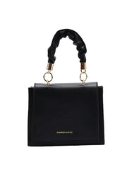 Women's Pu Leather Shoulder Crossbody Bag Square Handle Totes