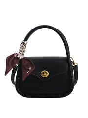 Women's PU Leather Crossbody Shoulder Bag Solid Color Top-Handle Tote