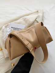 Solid Underarm Women's Shoulder Bag Pu Leather Crossbody Bags