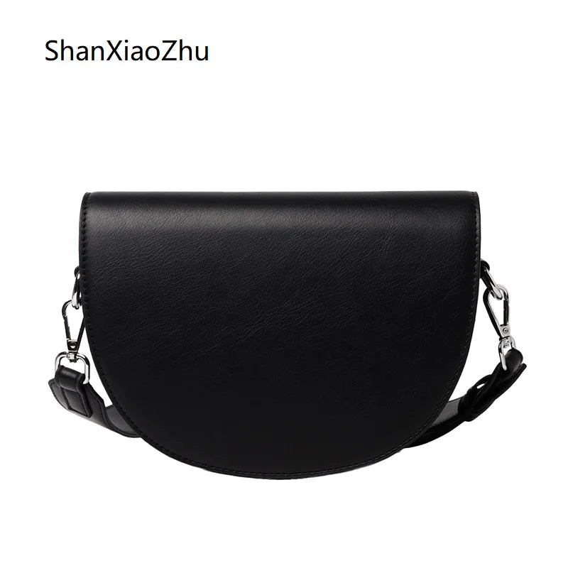 Retro Leather Shoulder Bag for Women Crossbody Bag