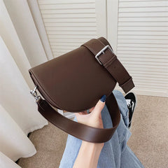 Retro Leather Shoulder Bag for Women Crossbody Bag