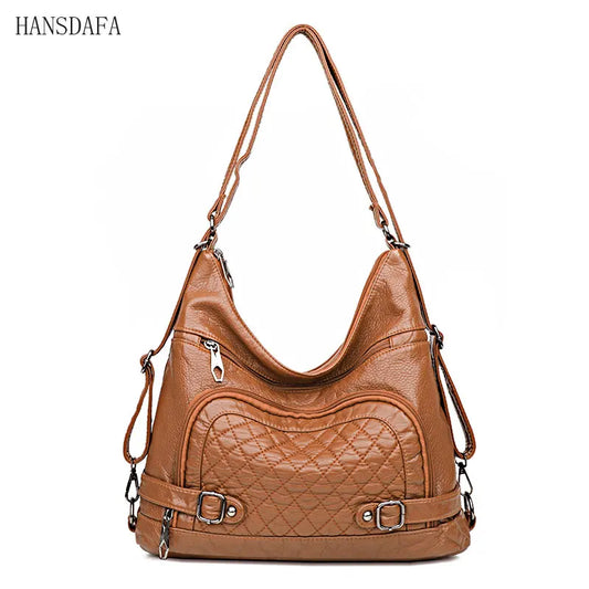 Luxury Soft Leather Crossbody Bag Tote Bag for Women
