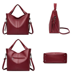 Women's Soft PU Leather Shoulder Bag Crossbody Tote Bag