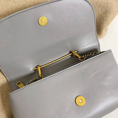 Large Pin Soft Handbag Small Square Shoulder Messenger Bag KL929