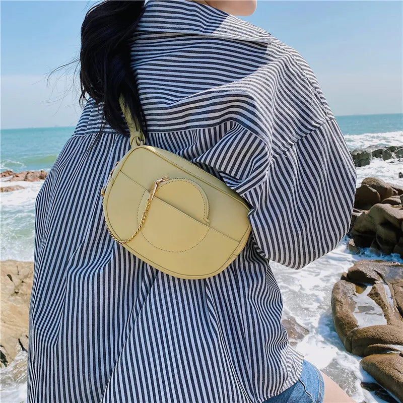 Leather Waist Bag Female Chest Bags Belt Bag Lady Small Bags for Women