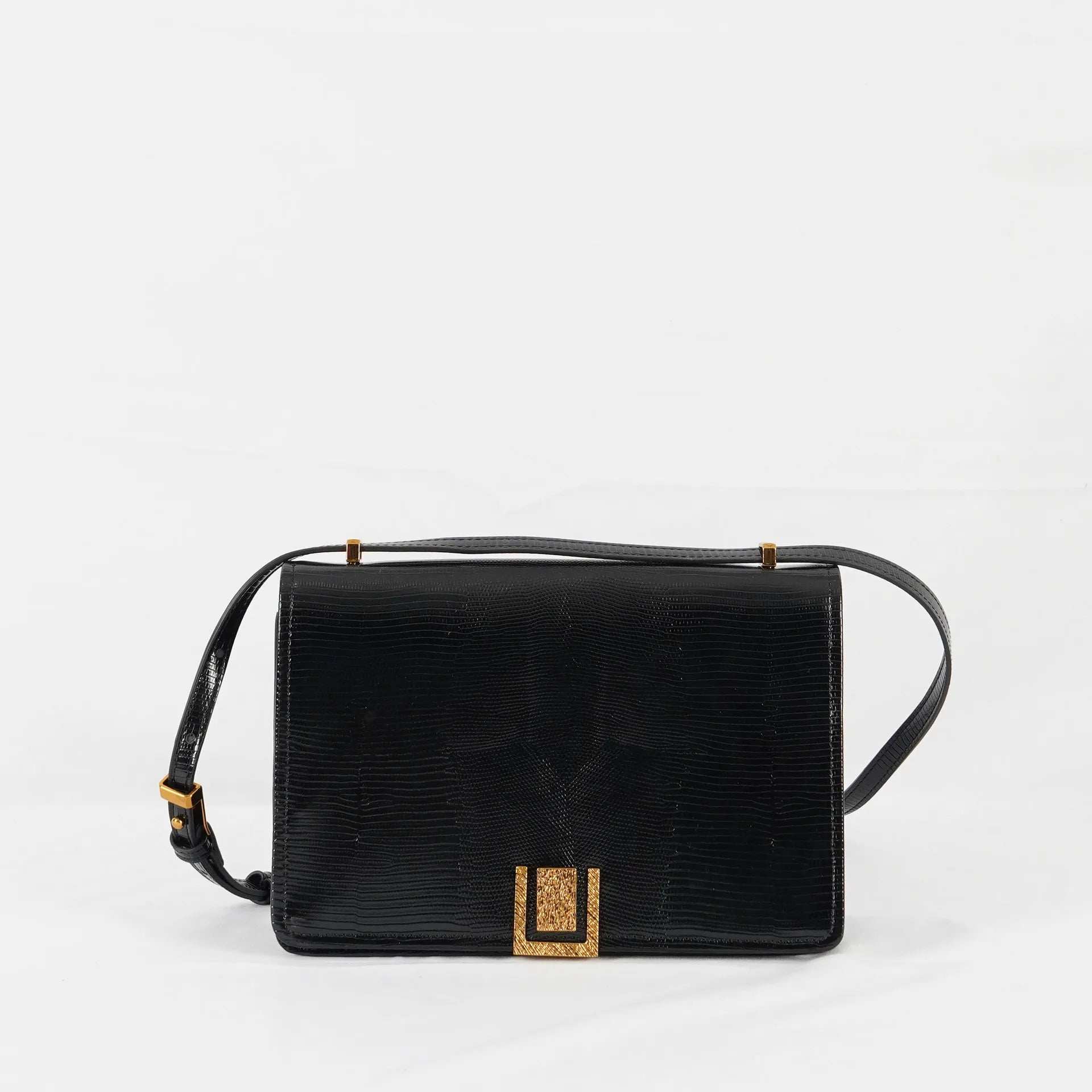 Lizard Pattern Shoulder Bag Square Crossbody Bags for Women