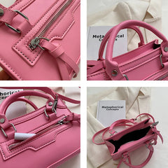 Women's Pu Leather Shoulder Bag High Crossbody Bag Tote Bag