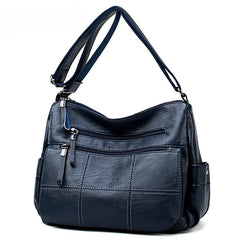 Women's Crossbody Messenger Bag Soft Leather Shoulder Lady Handbag