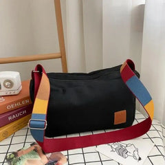 Canvas Small Flap Shoulder Bag for Women