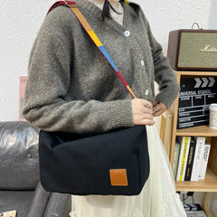 Canvas Small Flap Shoulder Bag for Women
