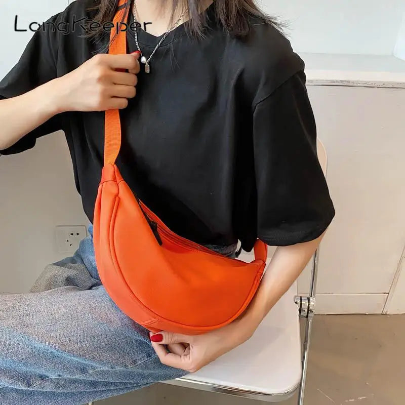 Nylon Sling Bag Crossbody for Women Casual Messenger Bag
