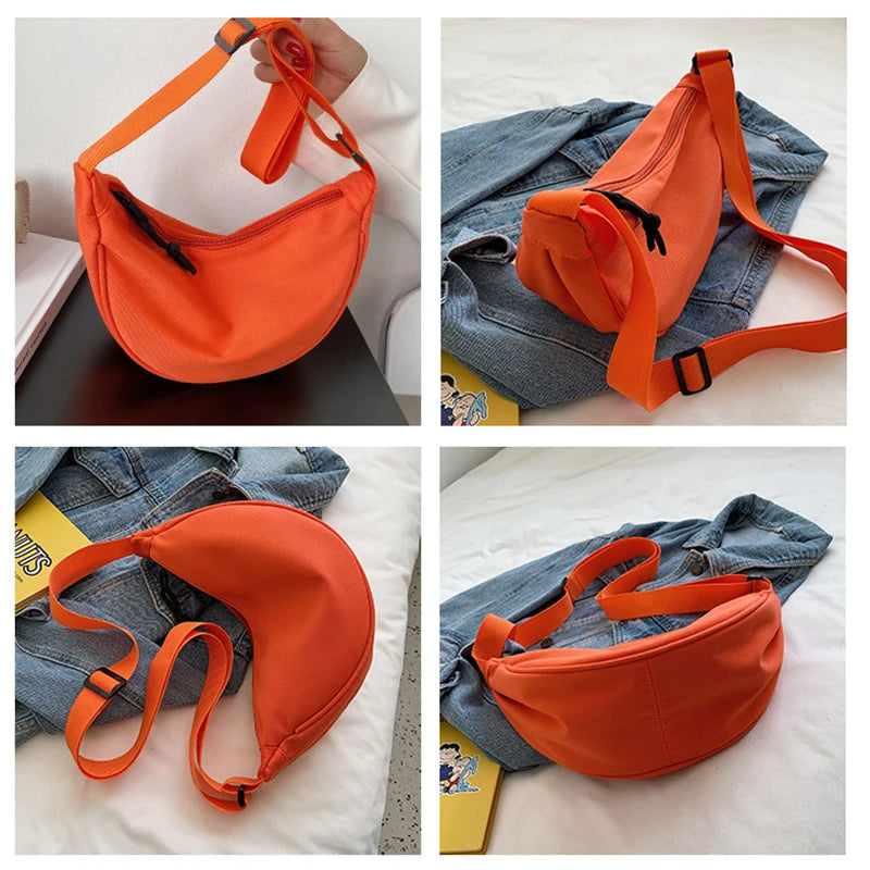 Nylon Sling Bag Crossbody for Women Casual Messenger Bag