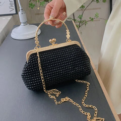 Rhinestone Women's Handbag Chain Shoulder Messenger Bag