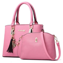 Women's Hand Bags Set - 2 Pieces Purse Handbags