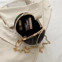 Ring Handbags Chain Shoulder Ball Dinner Bag Crossbody Satchel