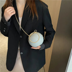 Ring Handbags Chain Shoulder Ball Dinner Bag Crossbody Satchel