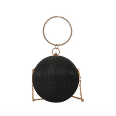 Ring Handbags Chain Shoulder Ball Dinner Bag Crossbody Satchel