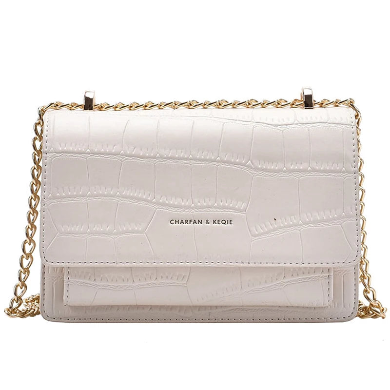 Net Red Texture Square Sling Bag Mini Handbag