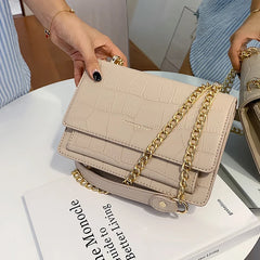 Net Red Texture Square Sling Bag Mini Handbag