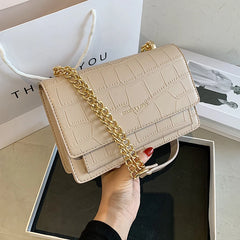 Net Red Texture Square Sling Bag Mini Handbag