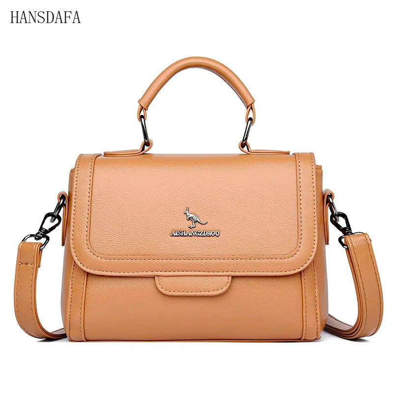 Small Square Bag High Leather Women Shoulder Crossbody Bags