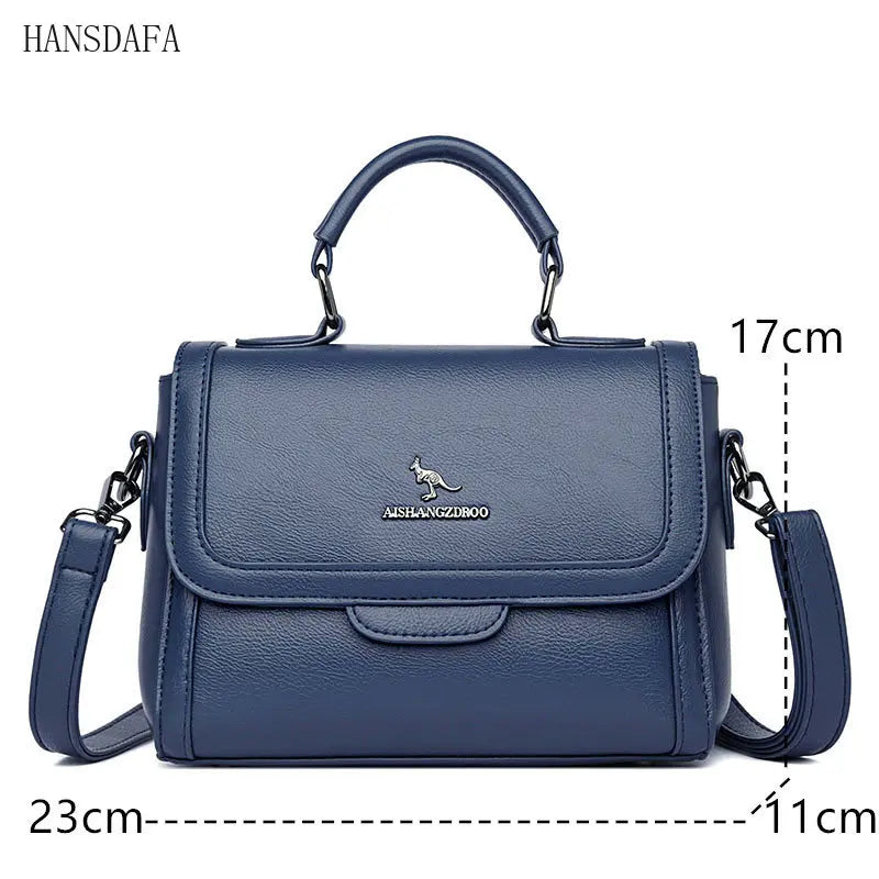 Small Square Bag High Leather Women Shoulder Crossbody Bags