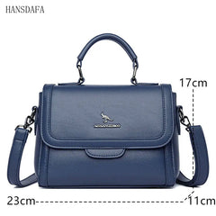 Small Square Bag High Leather Women Shoulder Crossbody Bags
