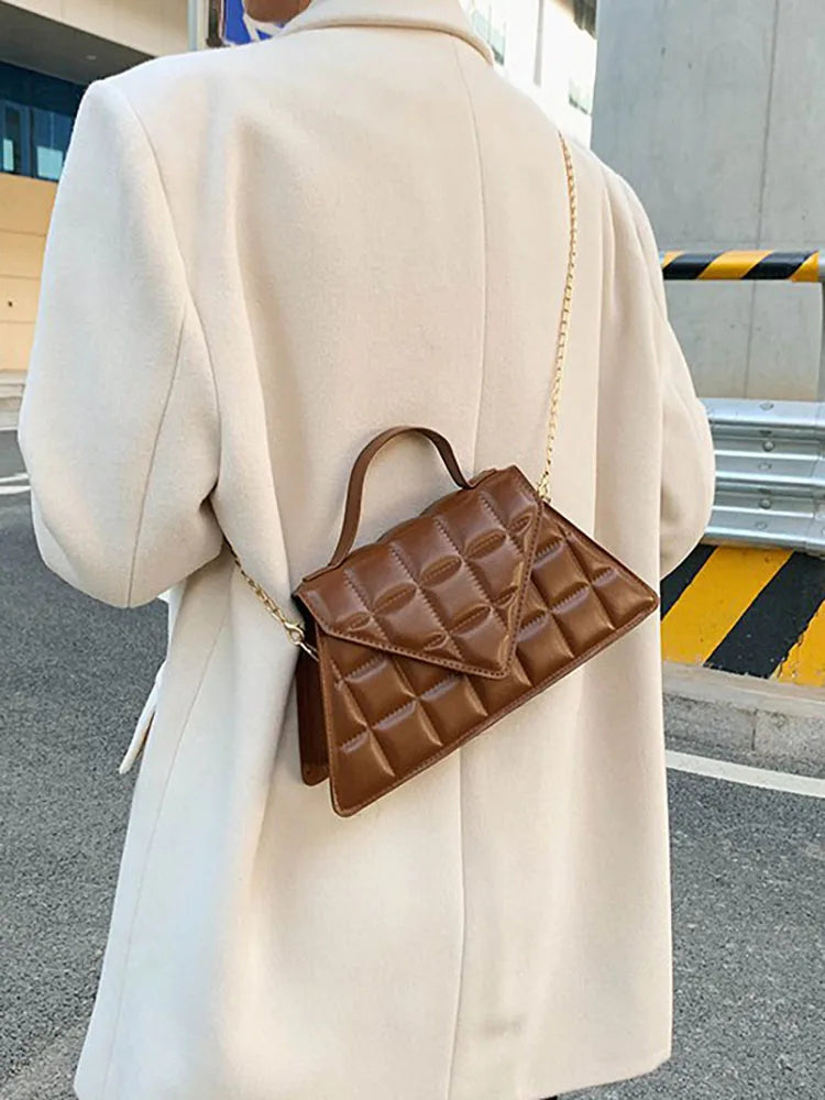 Small Women's Bag Top Handle Shoulder Crossbody Handbags Flap