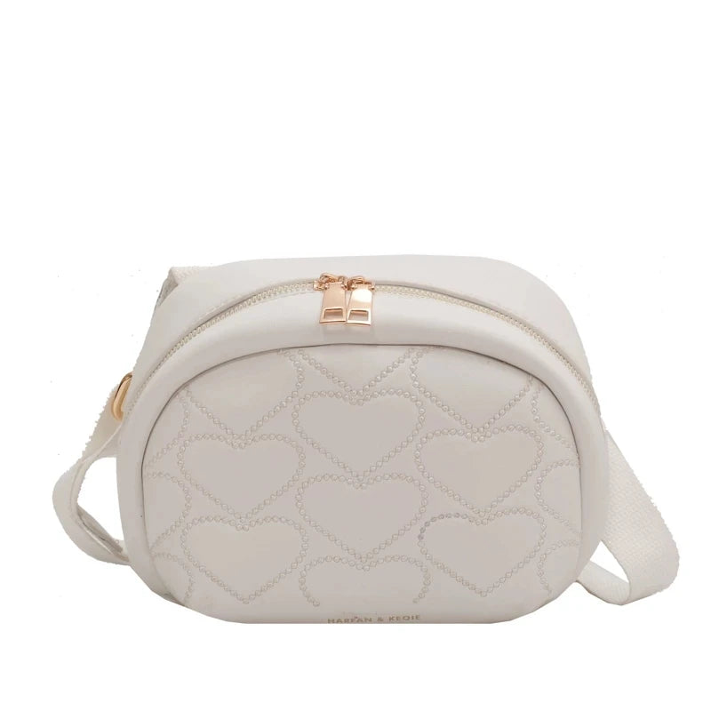 Crossbody Bag Heart-shaped Thread Shoulder Handbag Tote Bag