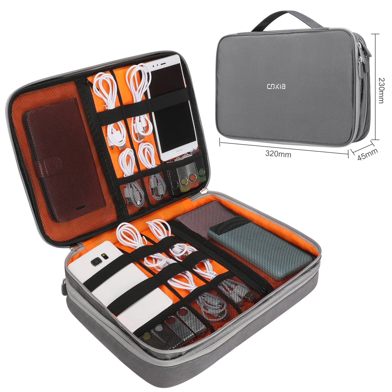 Weekend Bag for 11.6" Laptop & Tablet, Cable Bag Carry Pouch