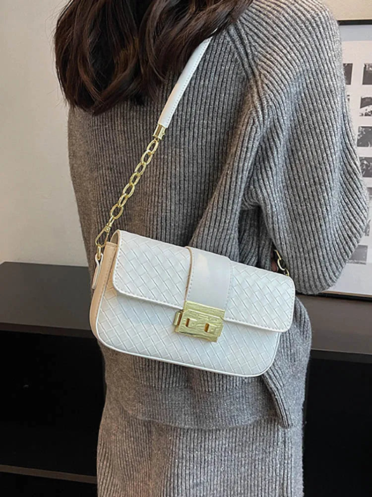 Women's Small Shoulder Bag in PU Leather