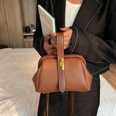 Vintage Tote Bag Shell PU Leather Women's Handbag Shoulder Bag