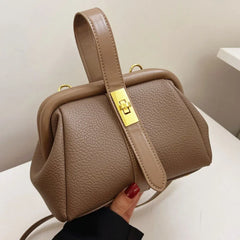 Vintage Tote Bag Shell PU Leather Women's Handbag Shoulder Bag