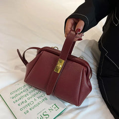 Vintage Tote Bag Shell PU Leather Women's Handbag Shoulder Bag