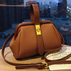 Vintage Tote Bag Shell PU Leather Women's Handbag Shoulder Bag
