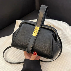 Vintage Tote Bag Shell PU Leather Women's Handbag Shoulder Bag