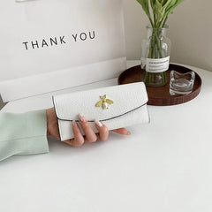Long Ultra-Thin Wallet Female Honeybee Large Capacity Clutch Wallet