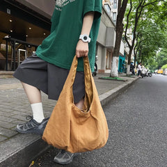 Canvas Tote Bag Large Capacity Crossbody Shoulder Bag for Women