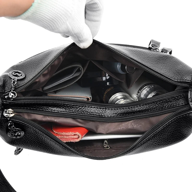 Women Crossbody Bag Soft Leather Shoulder Bag