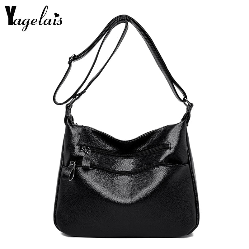 Women Crossbody Bag Soft Leather Shoulder Bag
