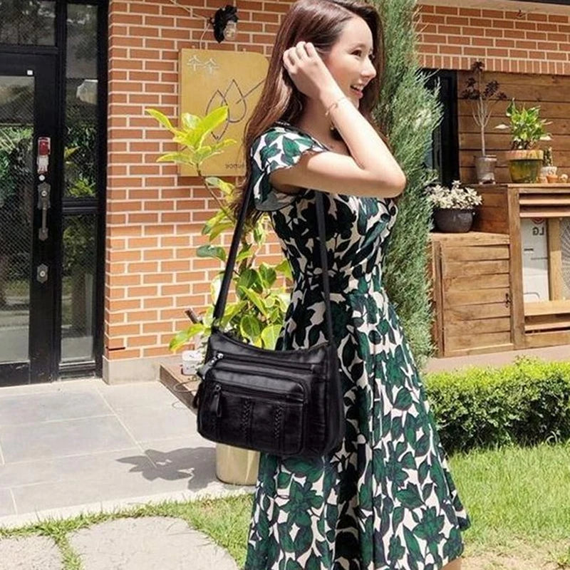 Women Crossbody Bag Soft Leather Shoulder Small Purse