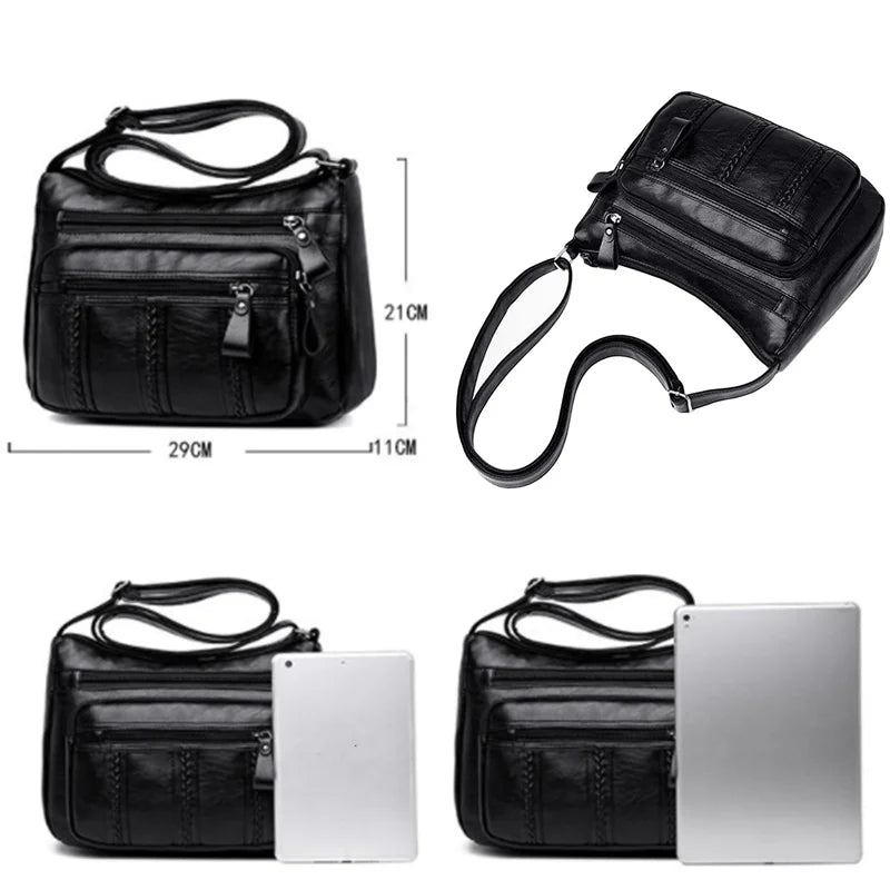 Women Crossbody Bag Soft Leather Shoulder Small Purse
