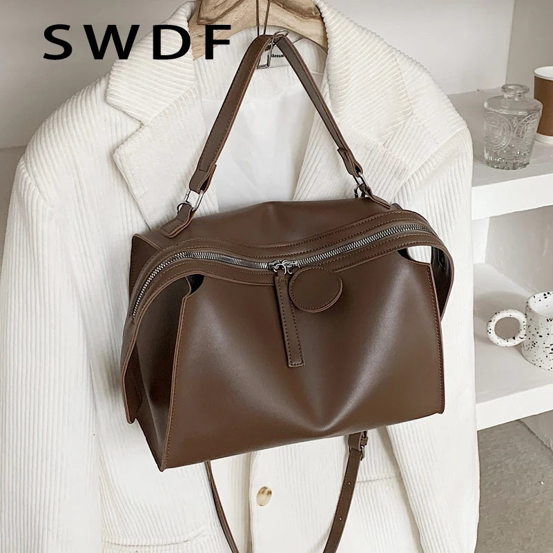 Women Handbag Lady Shoulder Bag Large Capacity PU Leather Messenger Totes