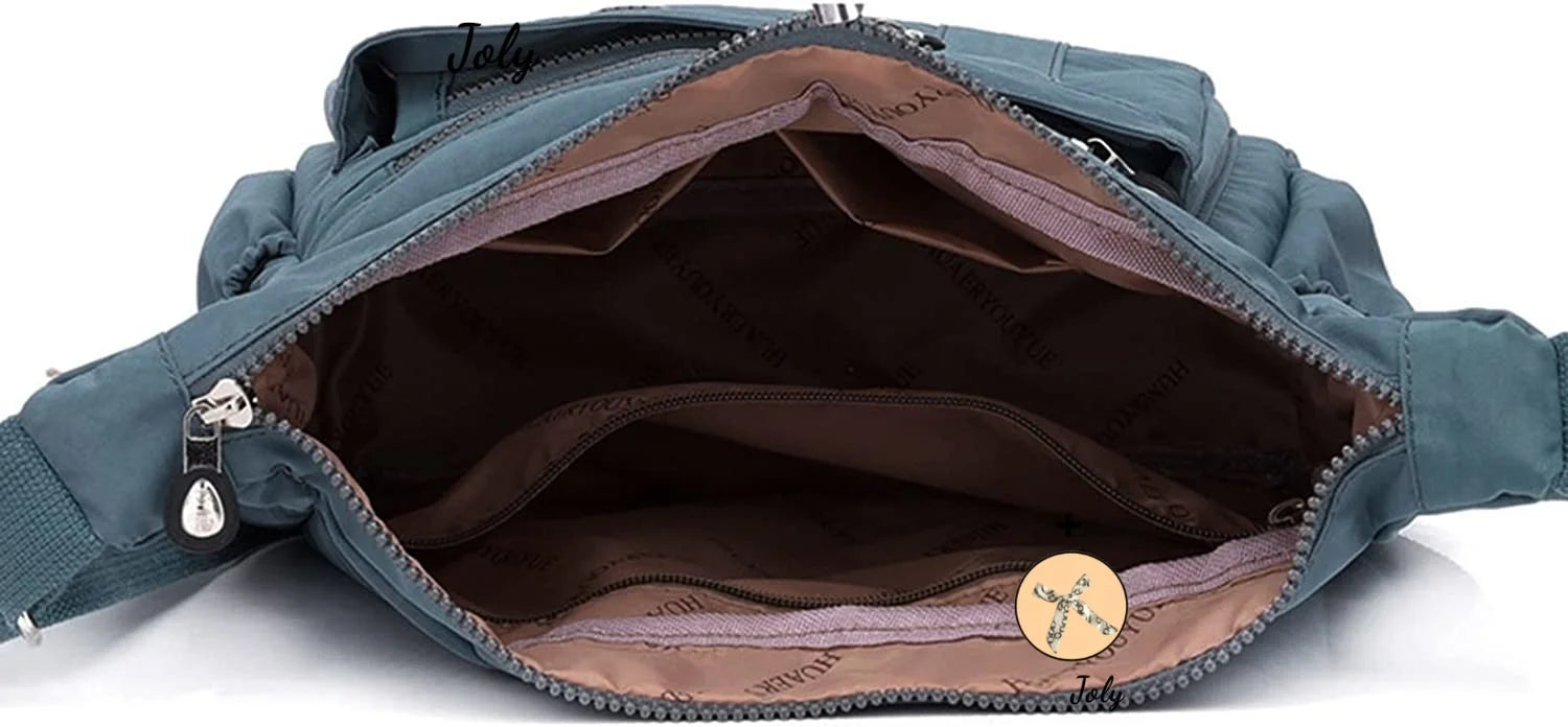 Women Nylon Shoulder Bag Waterproof Daily Shopping Cross-body Bag