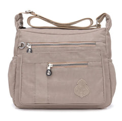 Women Nylon Shoulder Bag Waterproof Daily Shopping Cross-body Bag