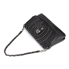 Women Shoulder Bag Crossbody Bag Punk Stud Skull Handbag Purse