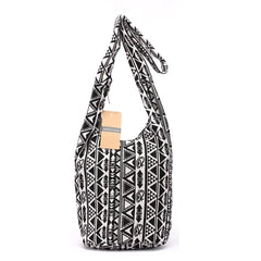 Bohemian Style Crossbody Messenger Bag Cotton Fabric Ladies Bolsa