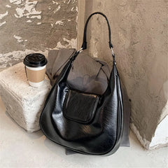 Women's Large Tote Bag Shoulder Handbag Pu Leather Shopper Messenger