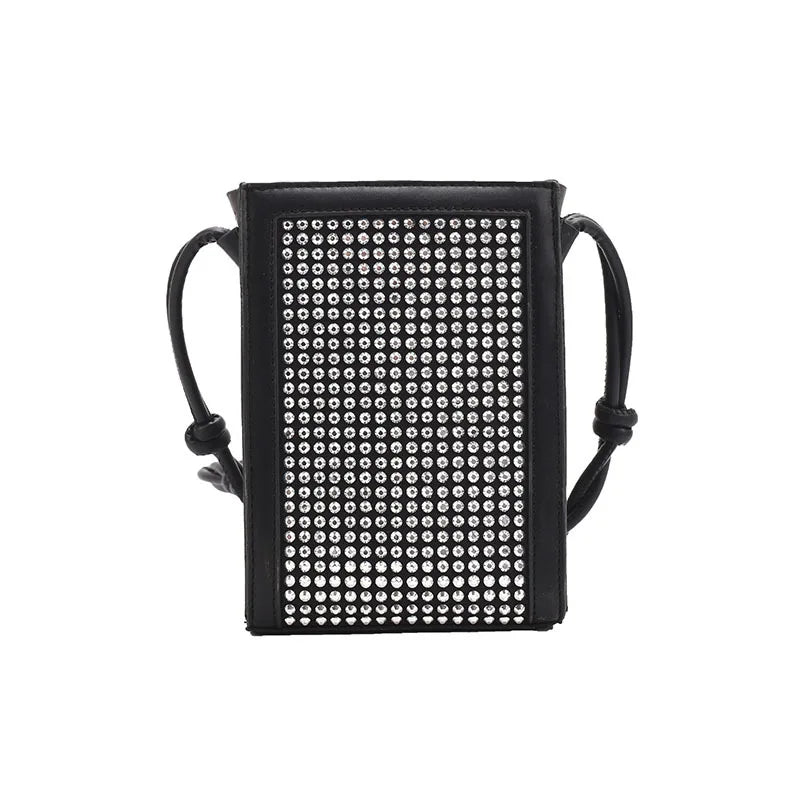 Diamond Tote Bag Women's High Solid PU Crossbody Bags