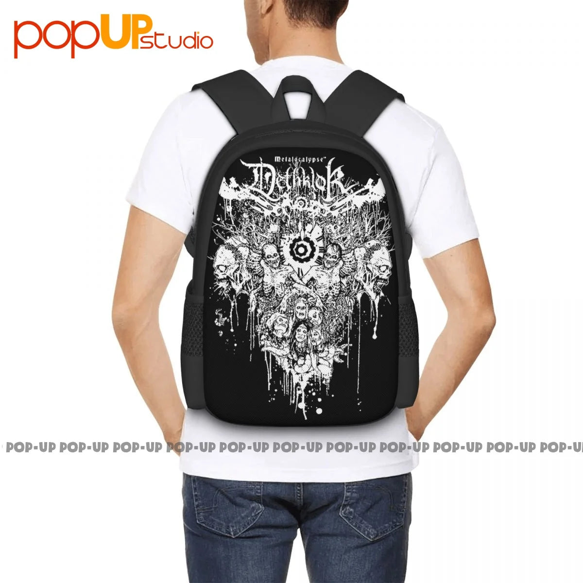 Dethklok Virtual Band Backpack Large Capacity Art Print Storage Bag